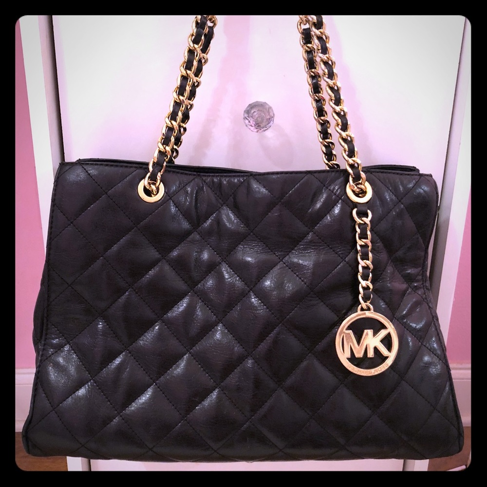 Quilted MK black bag